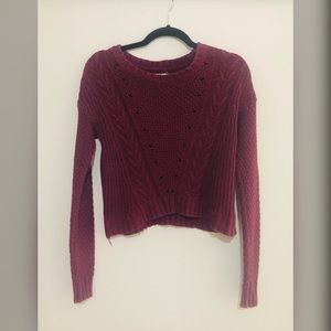 Burgundy sweater